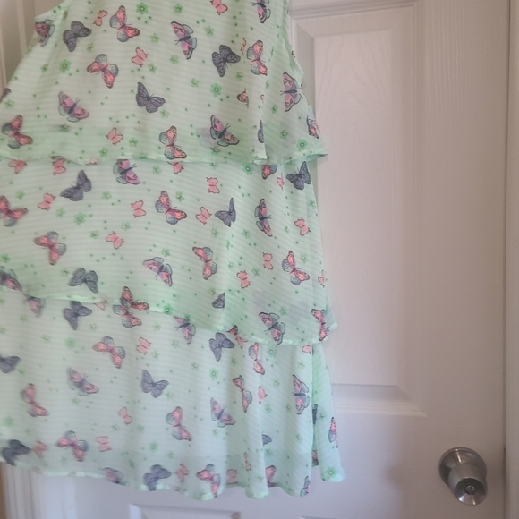 Wonder Nation Green and White Dress - Picture 2 of 6